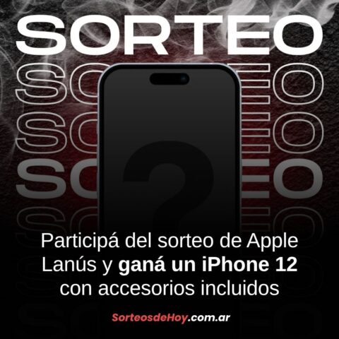 Sorteo Apple Lanús: Ganá un iPhone 12 con funda, vidrio templado y cargador