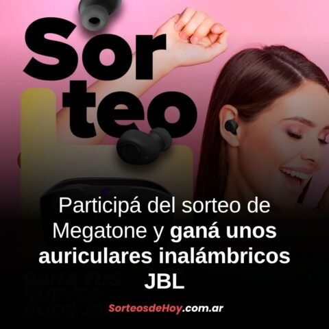 Sorteo Megatone: Ganá unos auriculares JBL Wave Buds TWS