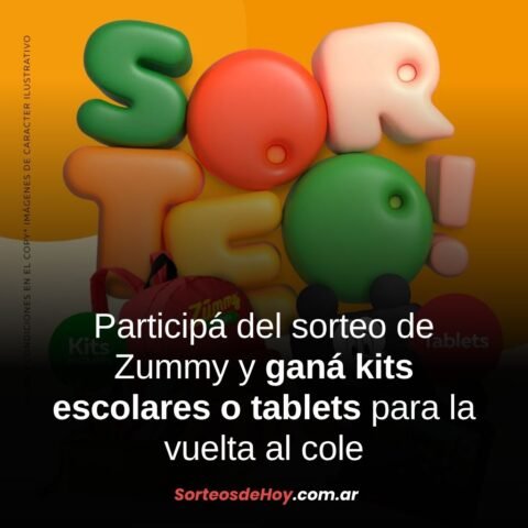 Promo Zummy Natural: Sortean kits escolares y tablets para la vuelta al cole