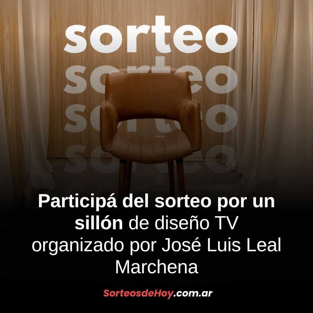 Sorteo José Luis Leal Marchena: Participá por un sillón de diseño TV color chocolate