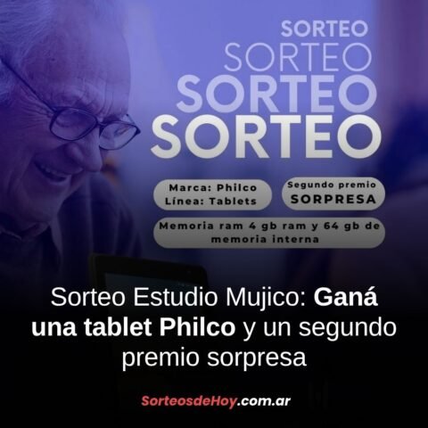 Sorteo Estudio Mujico: Ganá una tablet Philco y un segundo premio sorpresa
