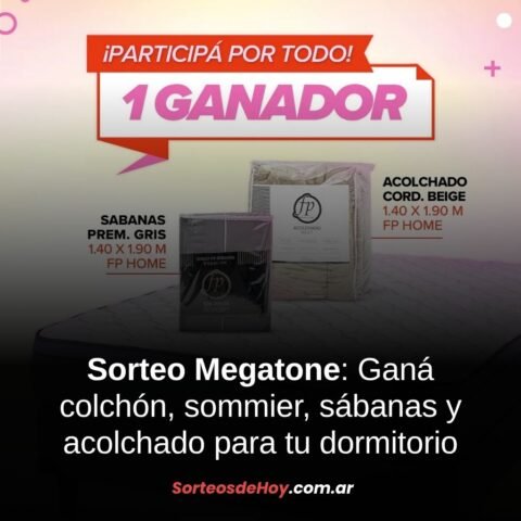 Promo Megatone: Ganá un colchón, sommier, sábanas premium y acolchado para el invierno