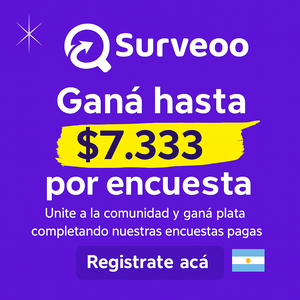 Ganá plata con Surveoo