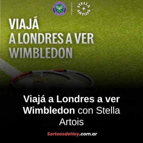 Stella Artois te lleva a Wimbledon 2025: Participá del sorteo por un viaje a Londres todo pago