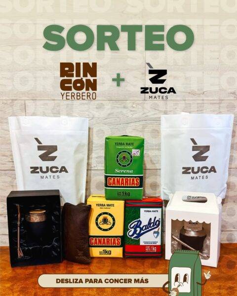 Sorteo Zuca Mates: Participá por yerba Canarias, mates, bombillas y más