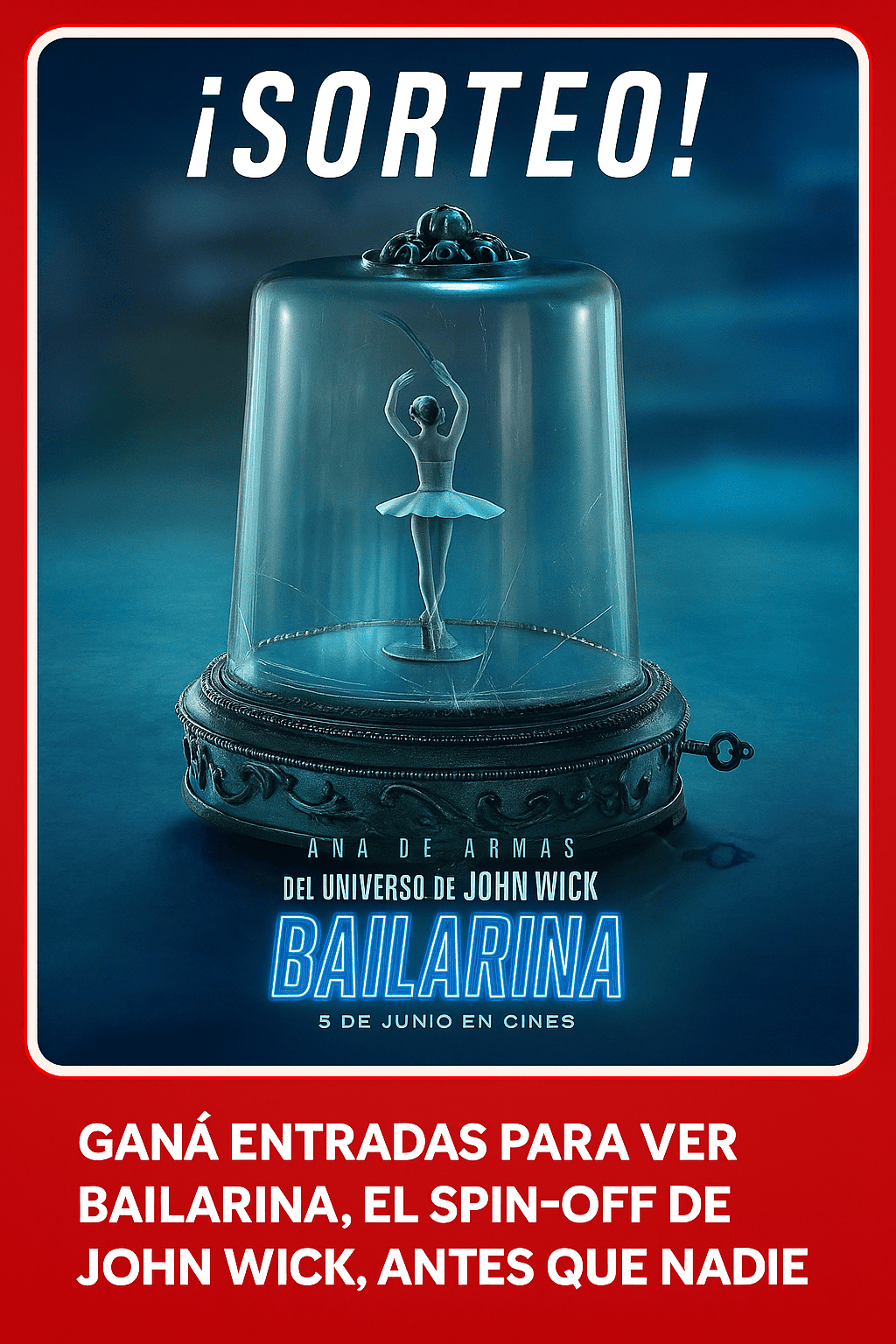 Ganá entradas para ver Bailarina, el spin-off de John Wick, antes que nadie