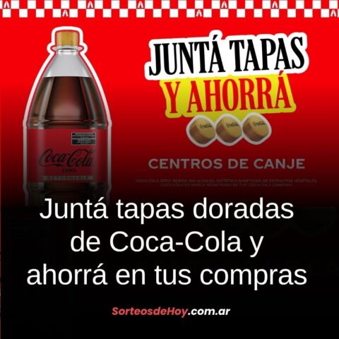Coca-Cola Tapas Doradas 2025: Cómo canjear tus tapas por premios al instante