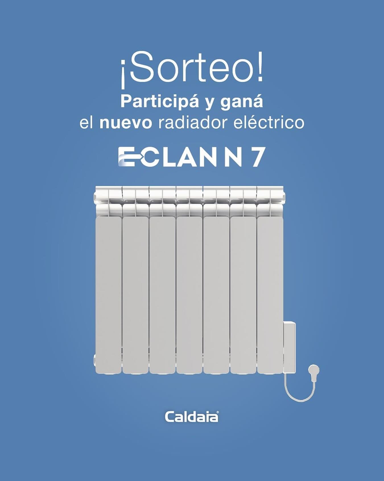 Participá y ganá un radiador eléctrico E-Clan N7 de Caldaia