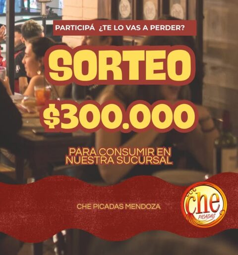 Ganá $300.000 para disfrutar en Che Picadas Mendoza