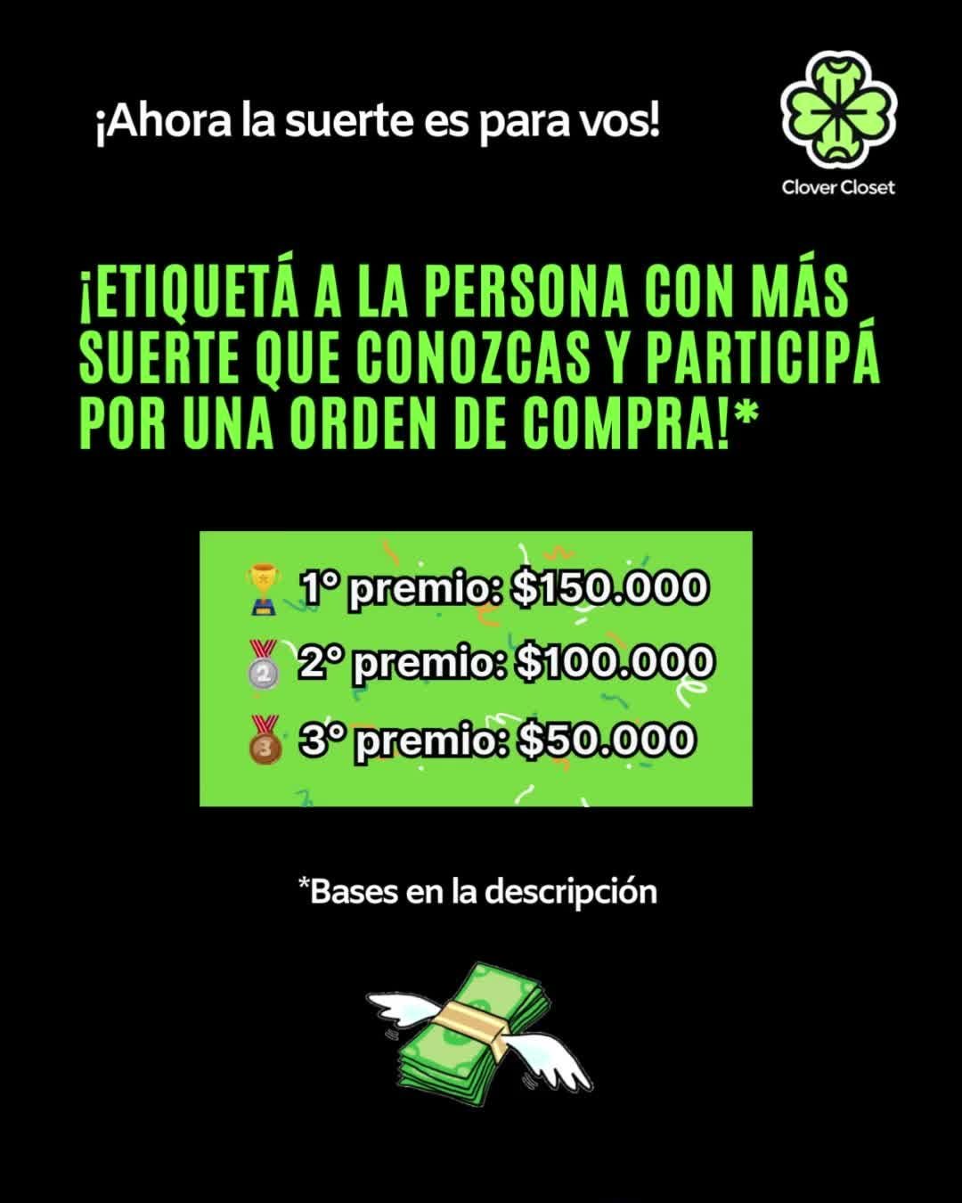 Participá del Sorteo AntiMufa de Clover Closet y ganá hasta $150.000 para usar en su tienda online