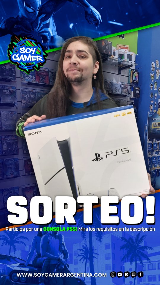 Ganá una PlayStation 5 participando en el sorteo de Soy Gamer Argentina
