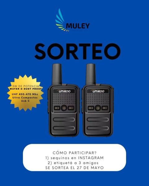 Participá por un pack de handys UNIKOO ultra compactos con Muley