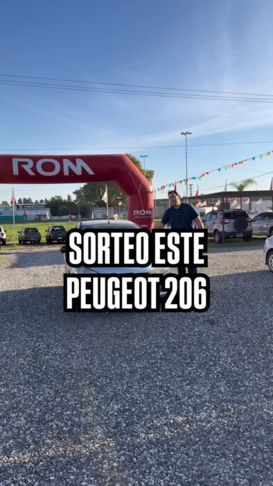 Ganá un Peugeot 206 en el sorteo de Álvaro Oroza en Instagram