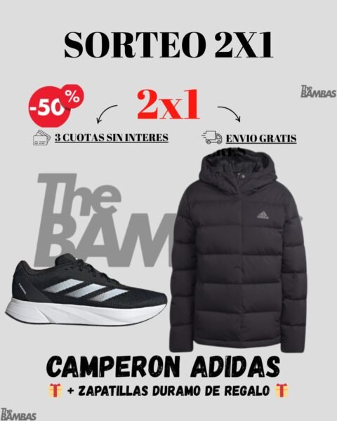 Sorteo 2×1: Ganá un camperón Adidas y zapatillas Duramo de regalo