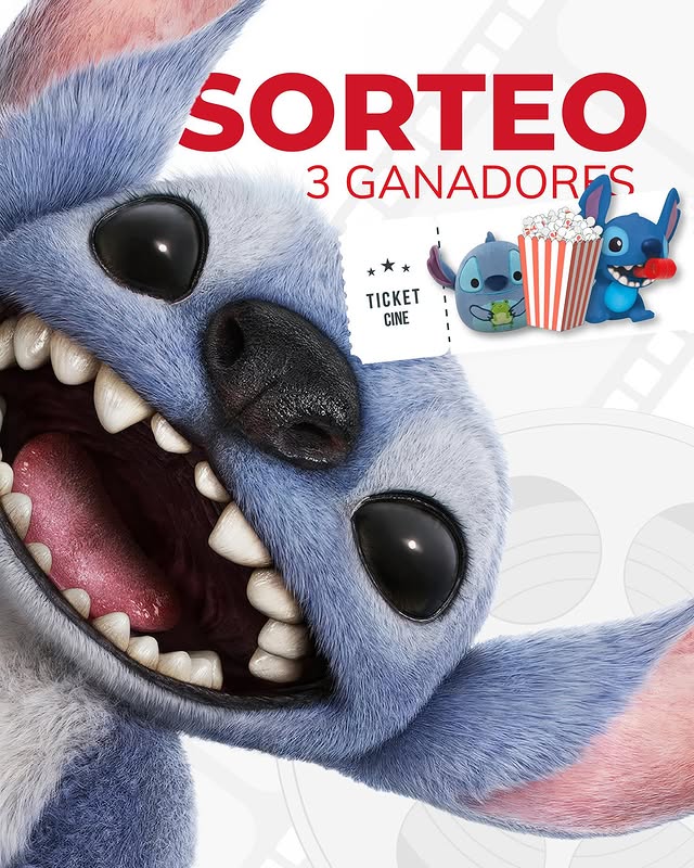Participá por premios increíbles de Stitch: Entradas al cine, peluches y más