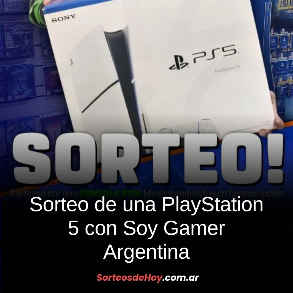 Ganá una PlayStation 5 en el sorteo de Soy Gamer Argentina