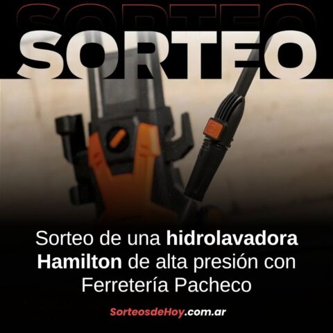 Participá por una hidrolavadora de alta presión con Ferretería Pacheco y Hamilton – Ganador: @gustavo.alfonso3