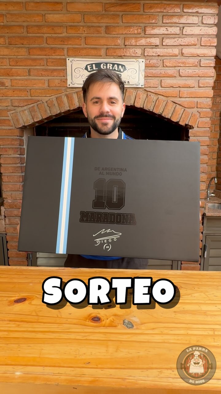 Ganá una espectacular caja parrillera edición Maradona para celebrar el 25 de Mayo