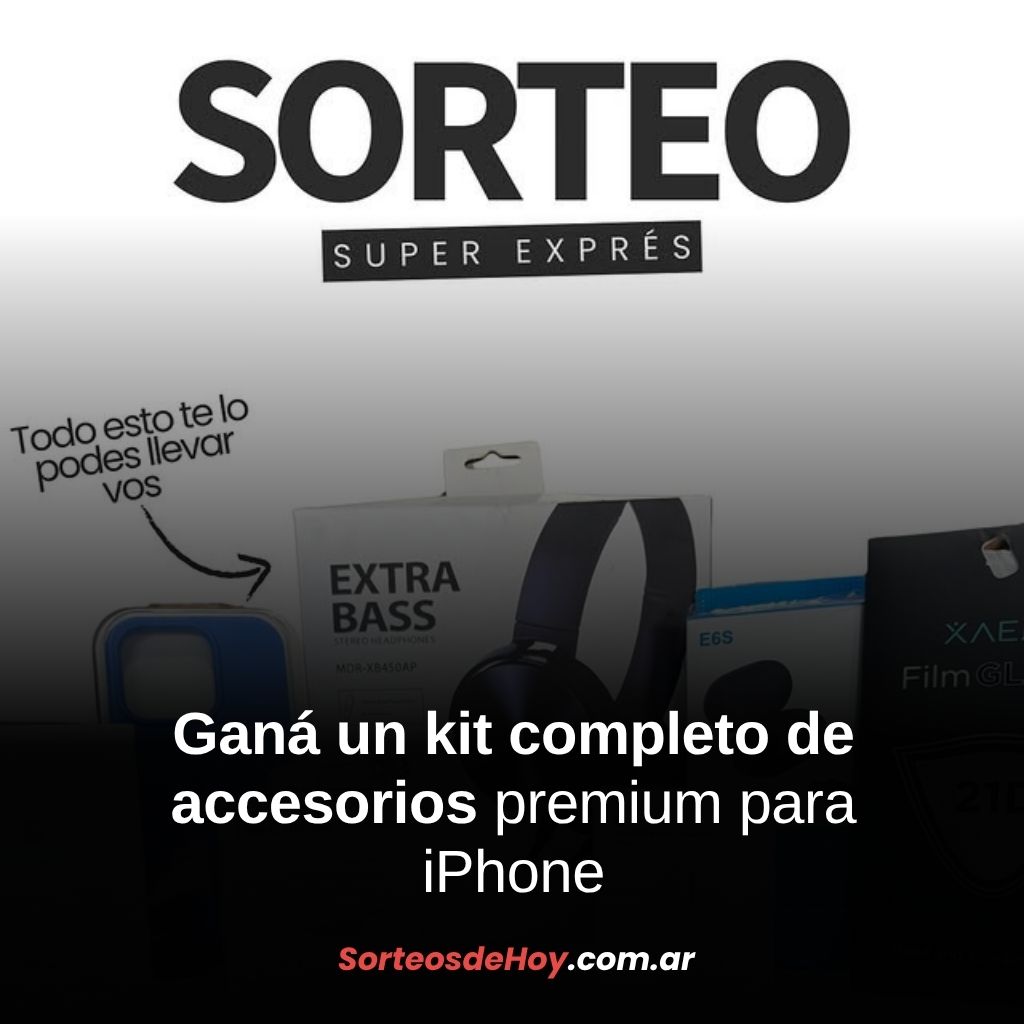 Participá del sorteo exprés de Cali Tech y ganá un kit de accesorios premium para tu iPhone