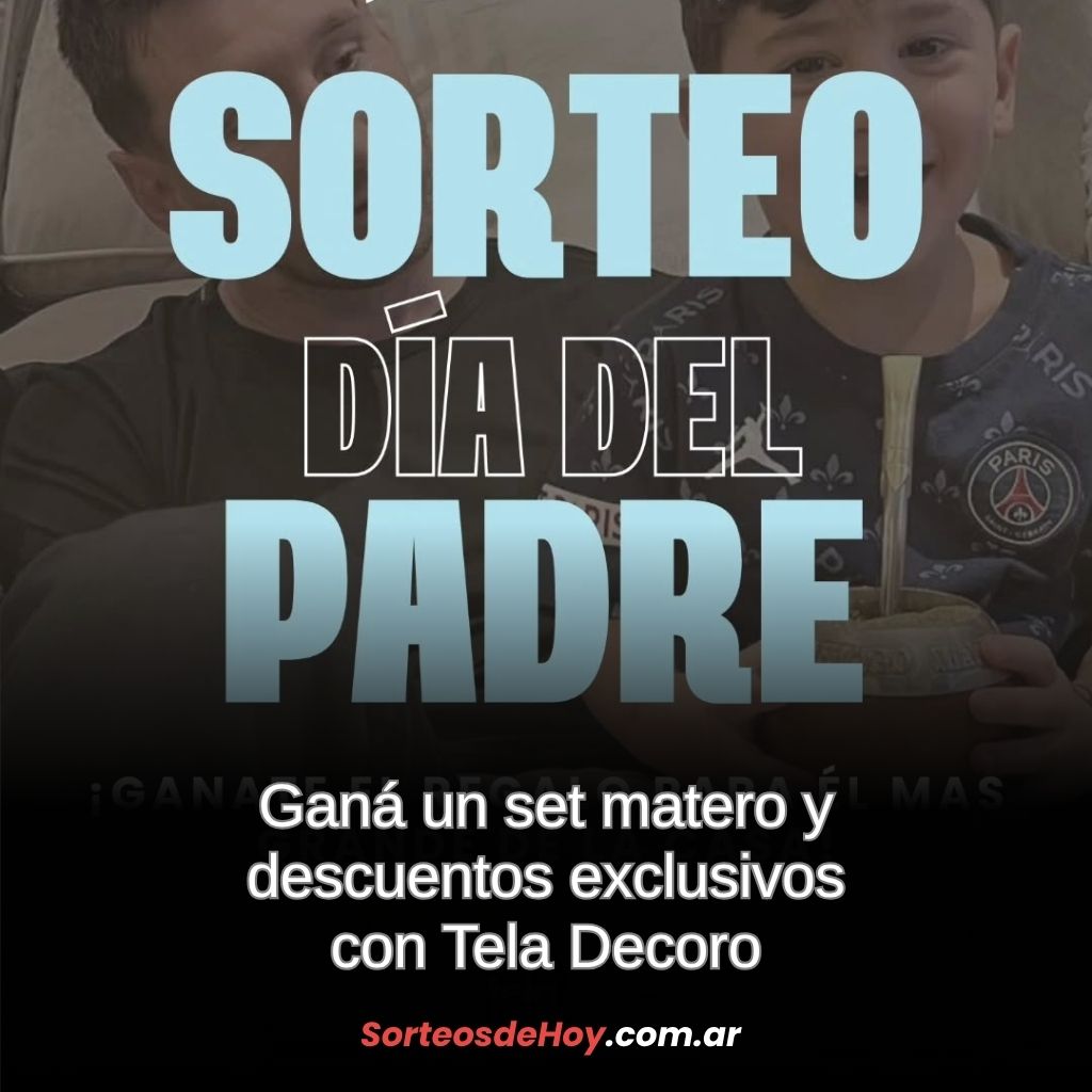Sorteo Día del Padre: ganá un set matero completo y descuentos especiales con Tela Decoro