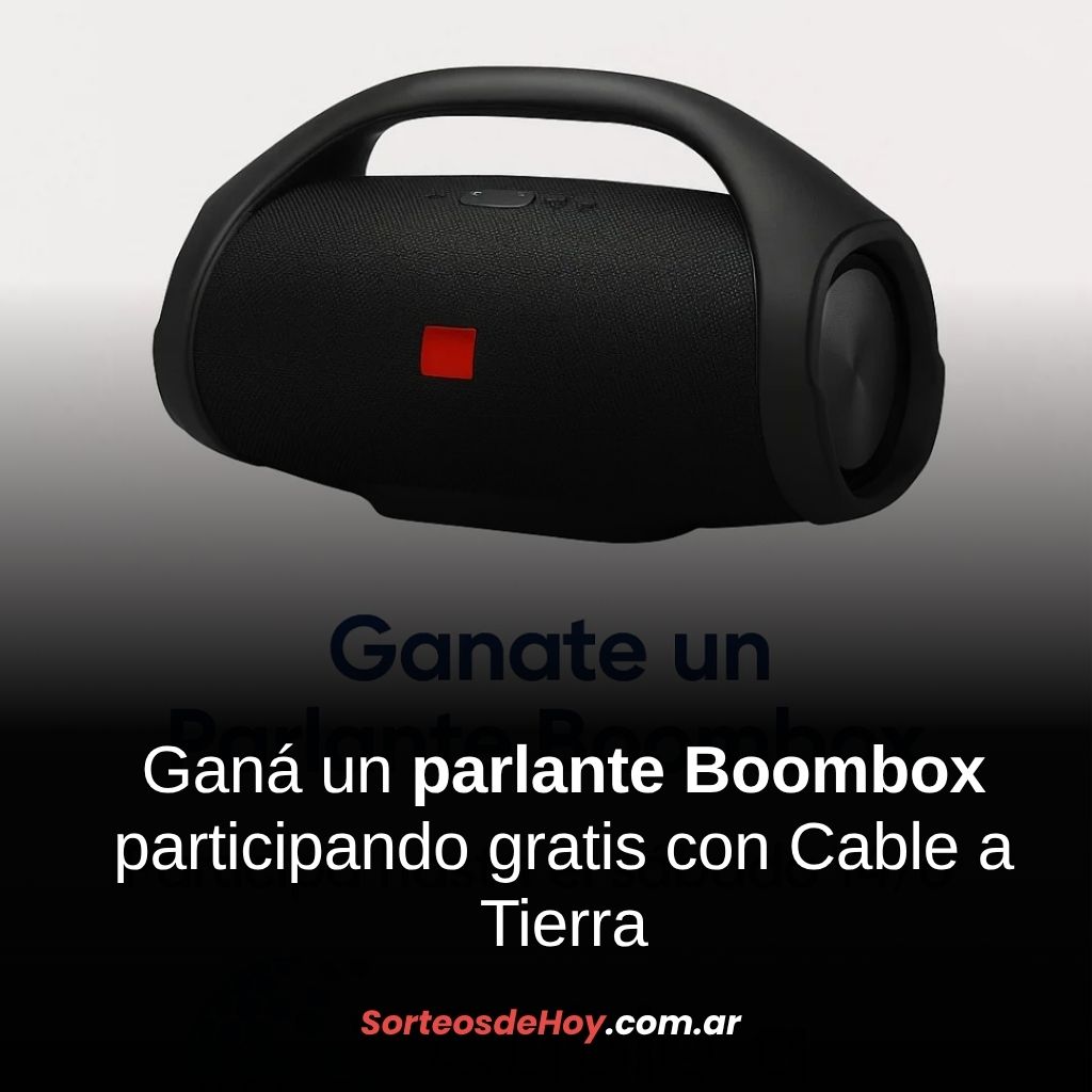 Ganate un Parlante Boombox en el sorteo del Día del Padre 2025