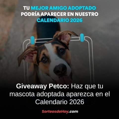 Giveaway Petco 2025: Haz que tu mascota adoptada aparezca en el Calendario 2026 (México)