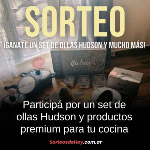 Ganá un set de ollas Hudson y un combo espectacular de productos para tu cocina