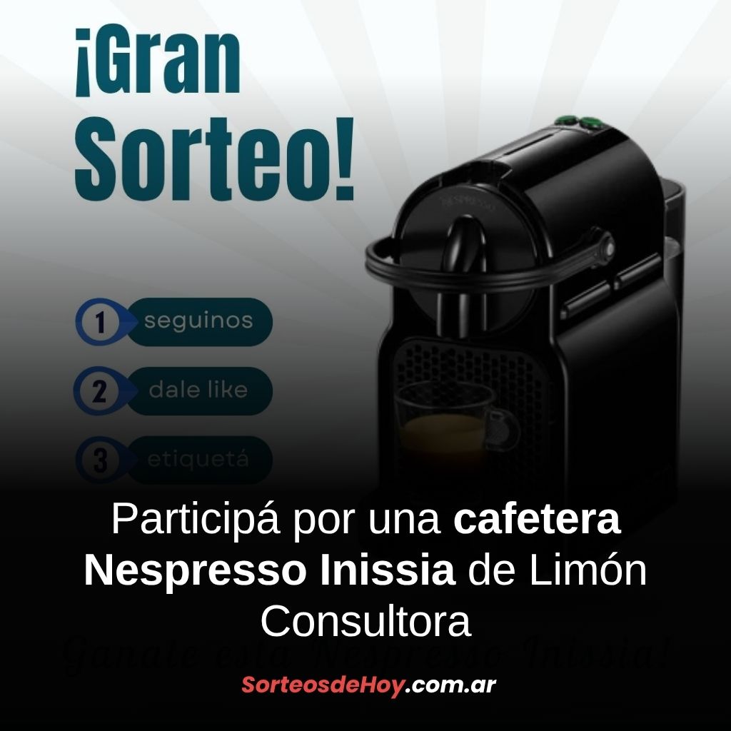 Ganá una cafetera Nespresso Inissia y arrancá tus días con café de calidad en casa