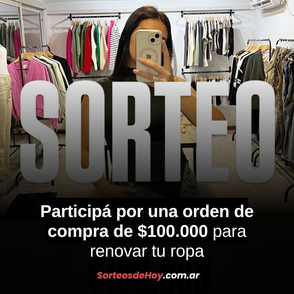 Ganá $100.000 para gastar en ropa con el sorteo de Basia Indumentaria