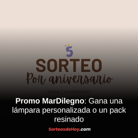 Promo MarDilegno 2025: Gana una lámpara personalizada o un pack resinado (Perú)