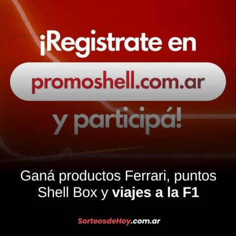 Promo Shell 2025: Gana premios Ferrari como remeras, mochilas, puntos y viajes a la Fórmula 1