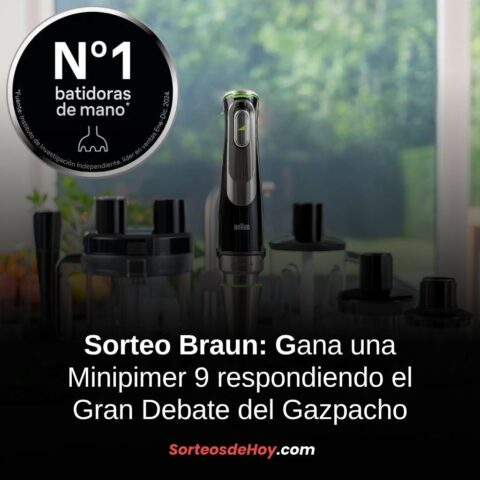 Promo Braun 2025: Gana una Minipimer 9 votando en el Gran Debate del Gazpacho (España)