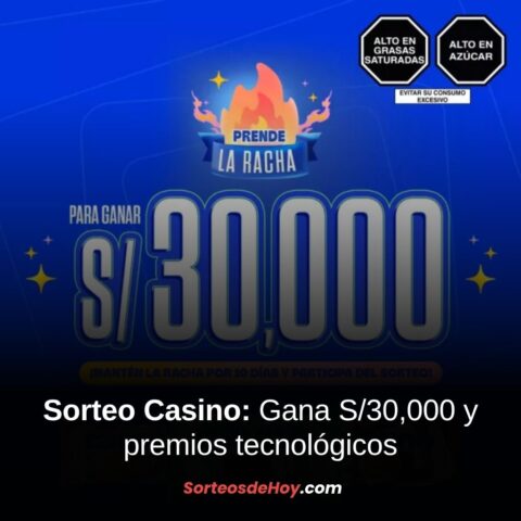 Promo Casino 2025: Gana S/ 30,000 y premios diarios en efectivo o tecnología (Perú)