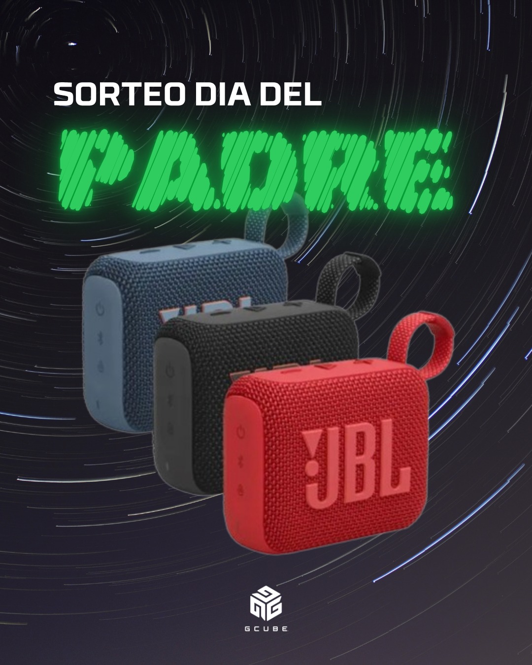 Ganá un parlante JBL bluetooth para papá con el sorteo del Día del Padre de Gcube