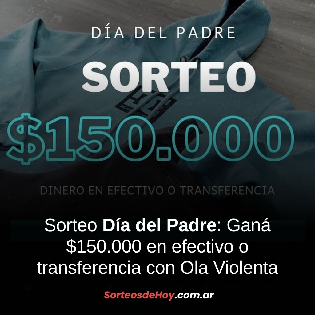 Participá por $150.000 en efectivo o transferencia gracias a Ola Violenta