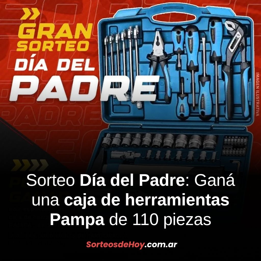Ganá una caja de herramientas Pampa de 110 piezas con el sorteo de Repuestos Vieytes