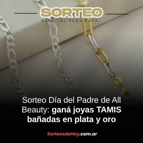 Ganá joyas bañadas en plata y oro con el sorteo de All Beauty para el Día del Padre
