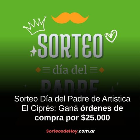 Ganá una de las 4 órdenes de compra de $25.000 por el Día del Padre