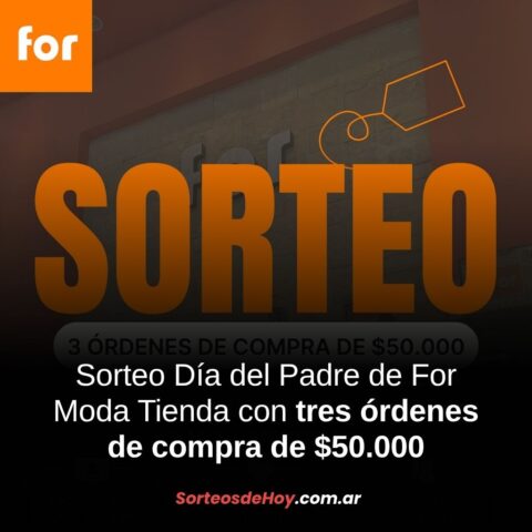 Sorteo por el Día del Padre con For Moda Tienda: Ganá órdenes de compra por $50.000