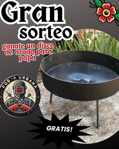 Ganá un disco de arado de Forja Urbana y regalale a papá el mejor asado