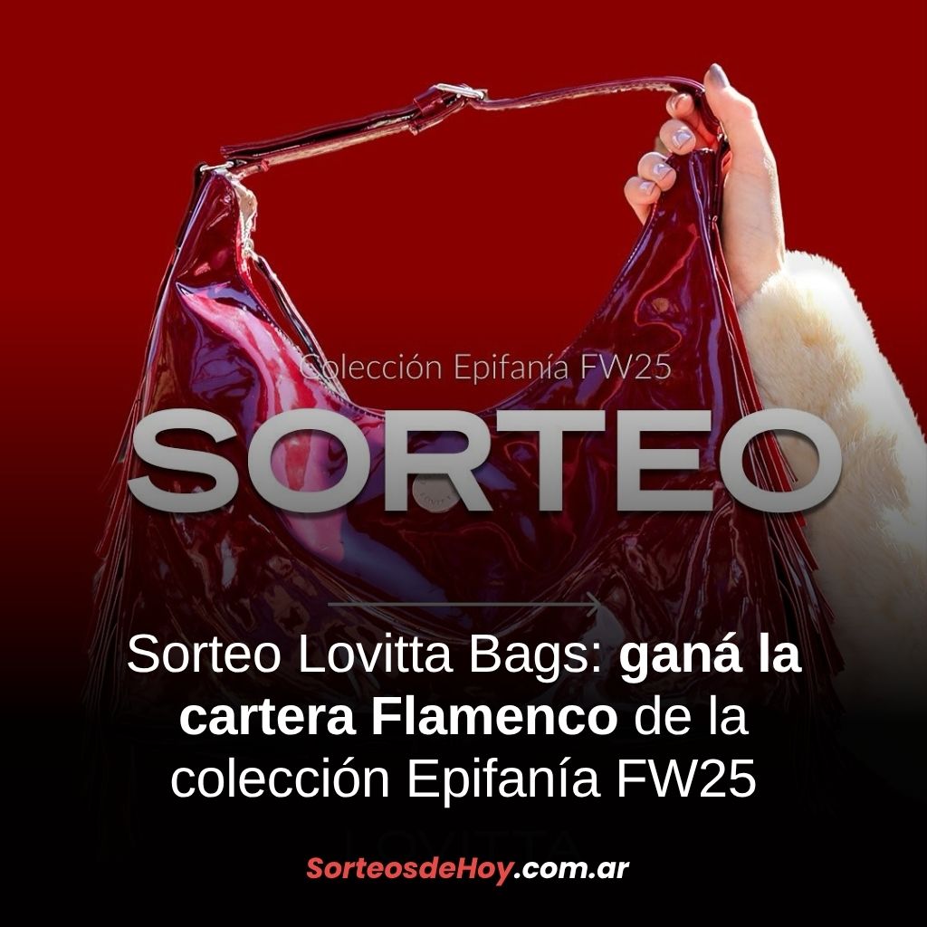 Sorteo de Lovitta Bags: participá por una cartera de diseño de la nueva colección Epifanía FW25