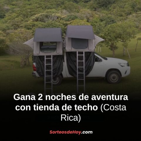 Promo Overland Rentals 2025: Gana dos noches de aventura con tienda de techo (Costa Rica)