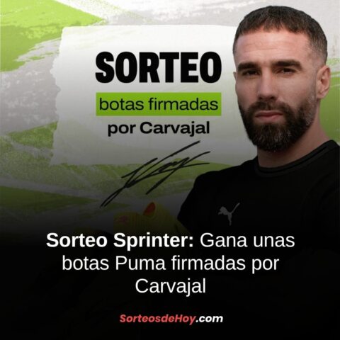 Promo Sprinter 2025: Gana unas botas de fútbol firmadas por Carvajal (España)