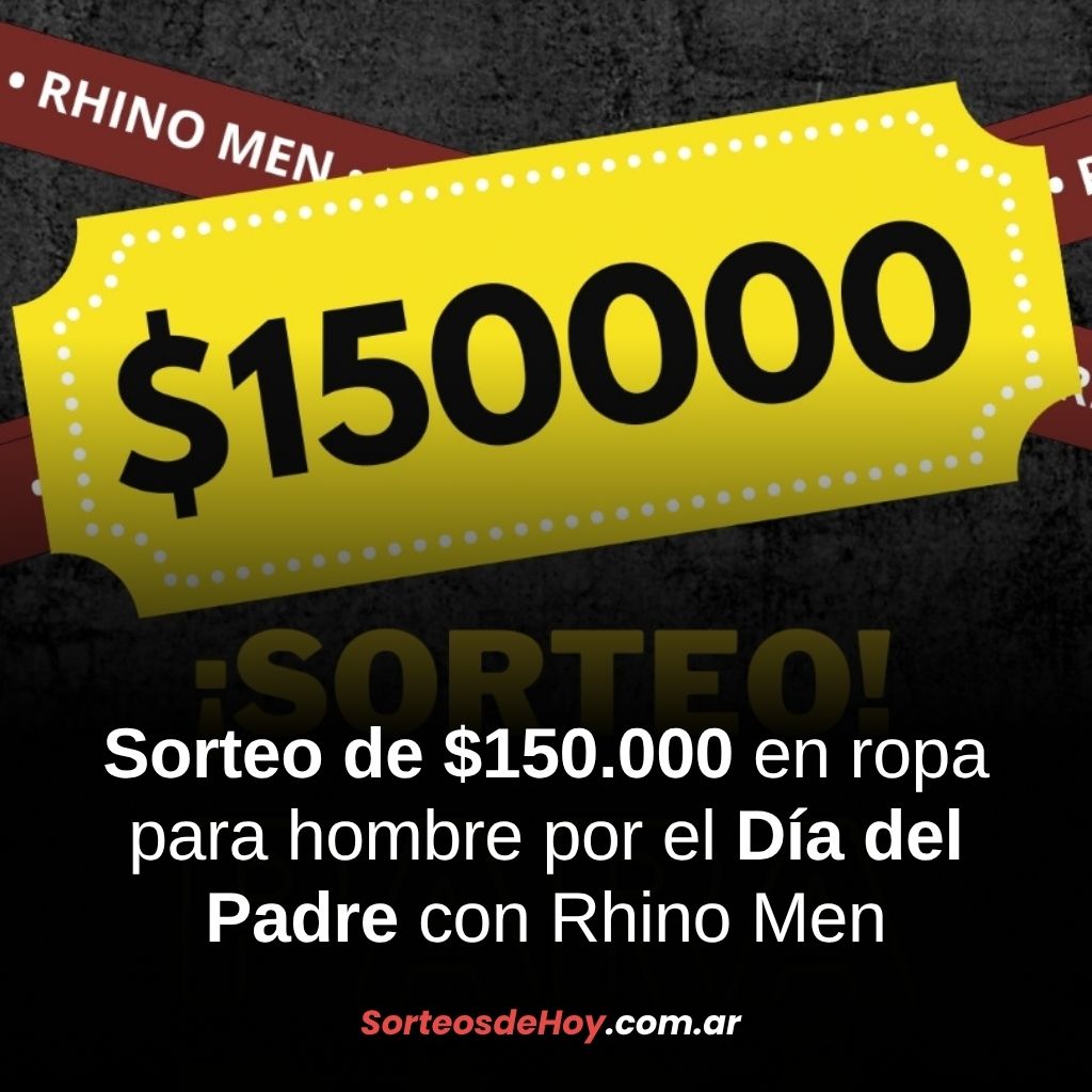 Participá por un voucher de $150.000 para renovar tu look con Rhino Men