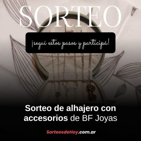 Participá por un alhajero completo con joyas de acero y fantasía