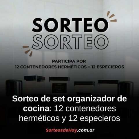 Sorteo para amantes del orden: Ganá 12 contenedores herméticos y 12 especieros para tu cocina