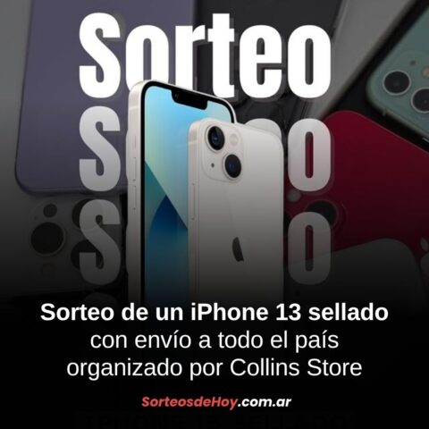 Participá del sorteo de un iPhone 13 sellado organizado por Collins Store