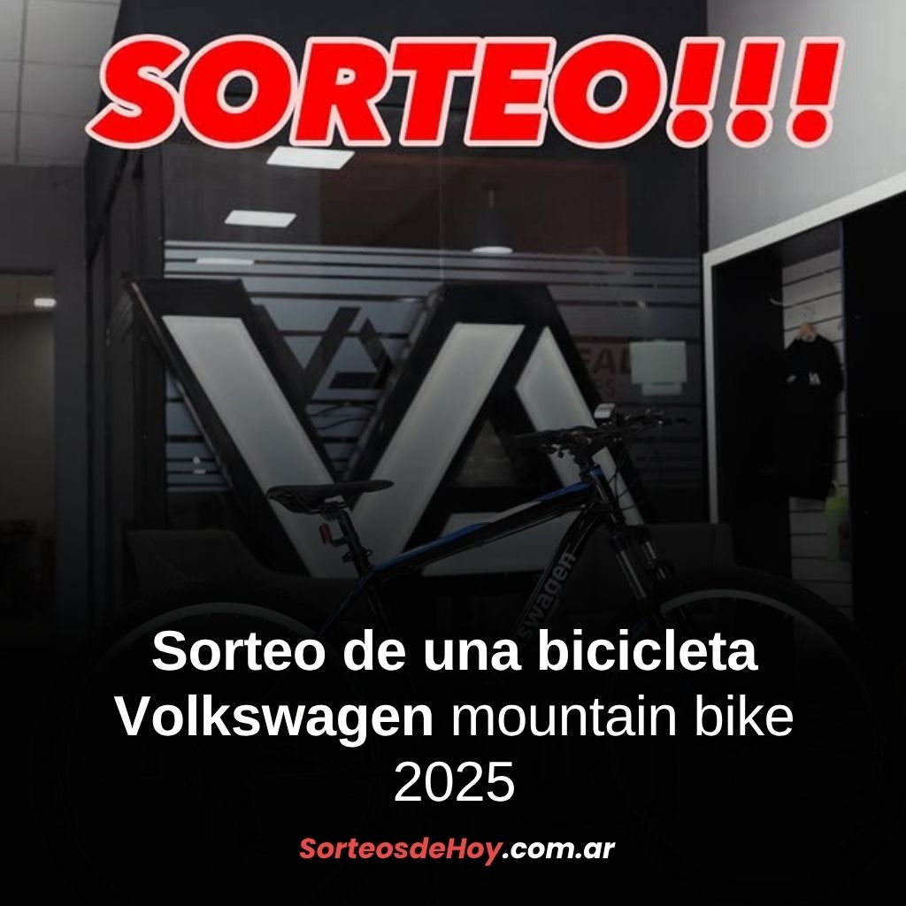 Participá del sorteo de una bicicleta Volkswagen Mountain Bike