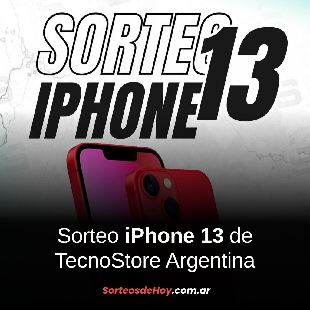 Participá por un iPhone 13 de 128GB con TecnoStore: Sorteo nacional con entrega gratuita