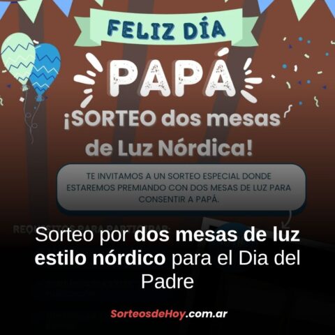 Participá por dos mesas de luz nórdicas para el Día del Padre